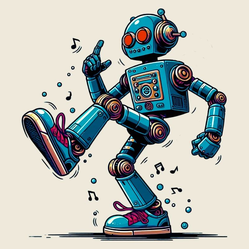 Extraterrestrial alien robot dances