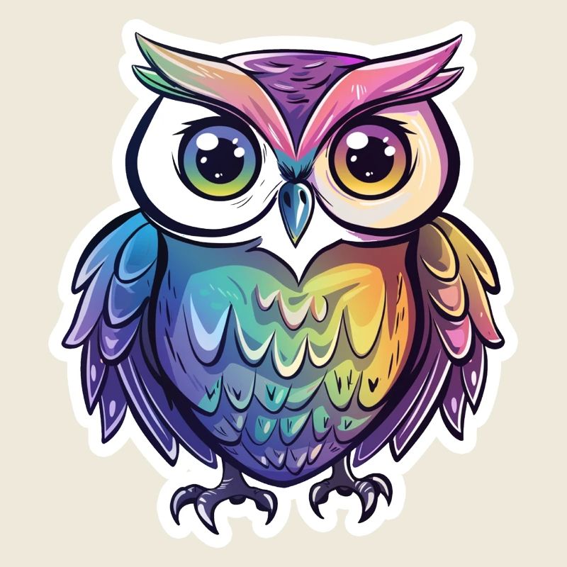 Niedliche Eule Kawaii Maskottchen