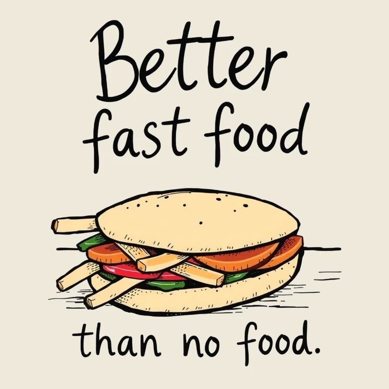 Mieux vaut de la restauration rapide que pas de nourriture