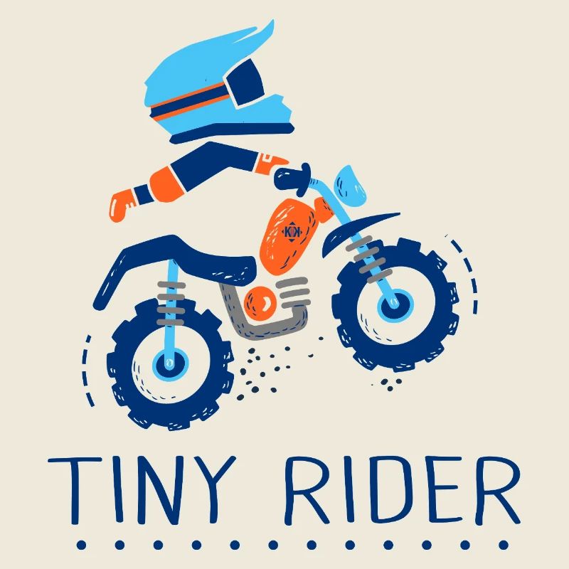 Tiny rider baby biker motocross