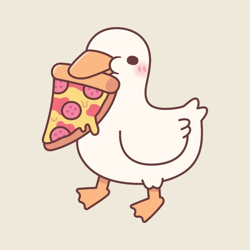Mignon canard blanc avec tranche de pizza au pepperoni