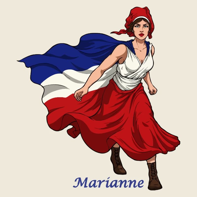 Marianne, liberté, égalité et fraternité
