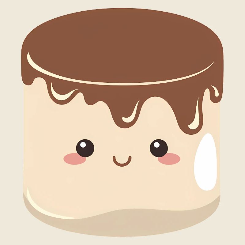 Kawaii Schokoladen-Marshmallow