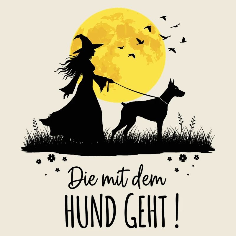 Die mit dem Dobermann geht !