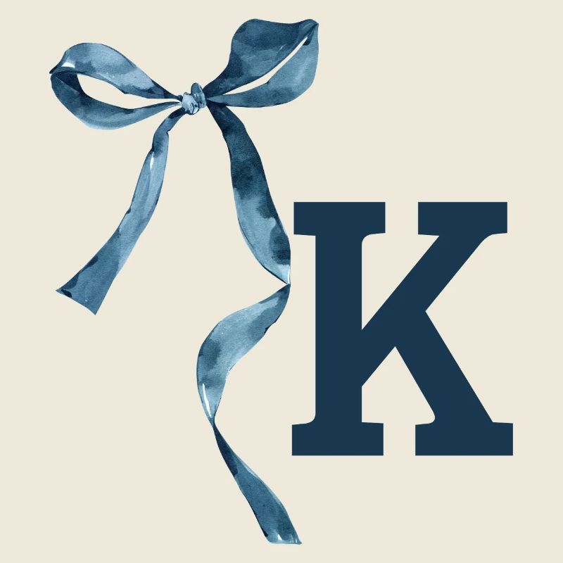 Monogram k Geschenkidee