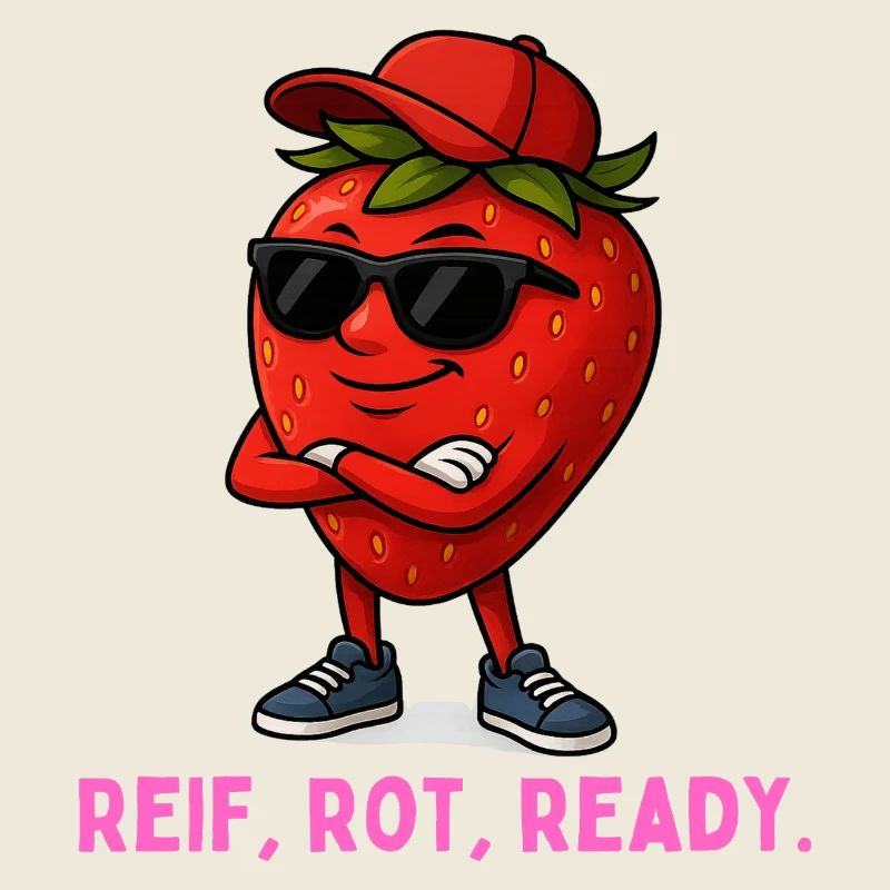 Reif Rot Ready Erdbeere-Maskottchen