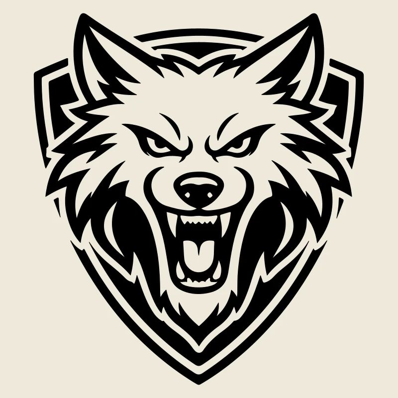 Blason de tête de loup