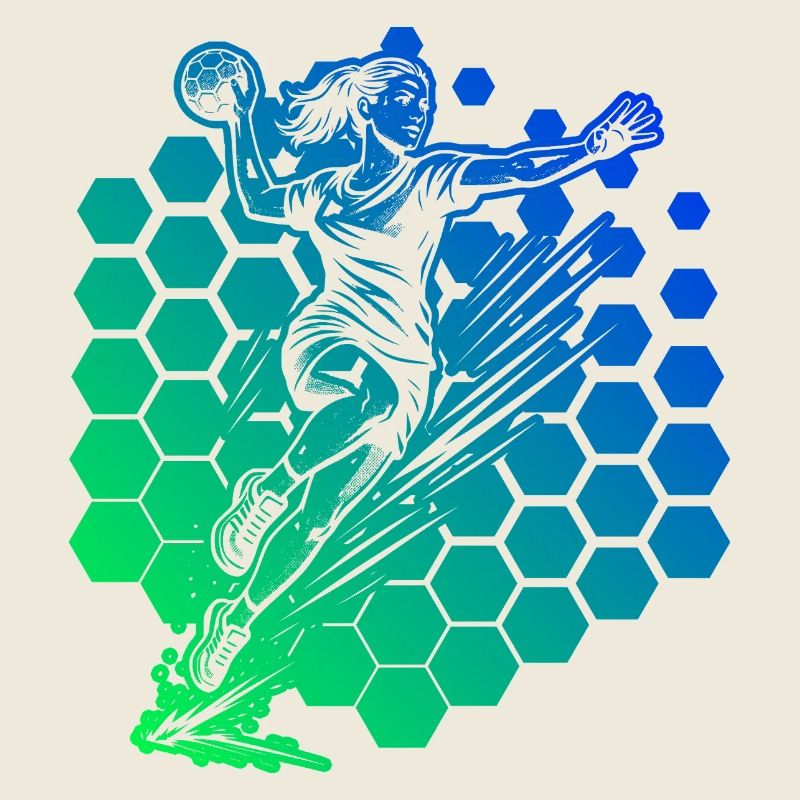 Handball motif with recognition value for