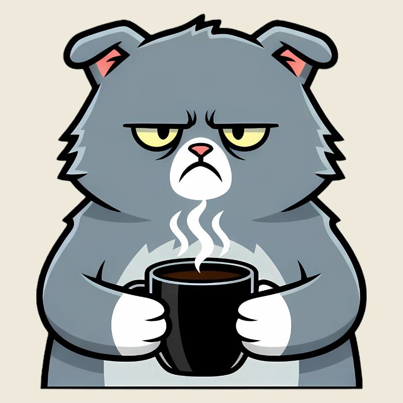 Cat Coffee Mug Comic