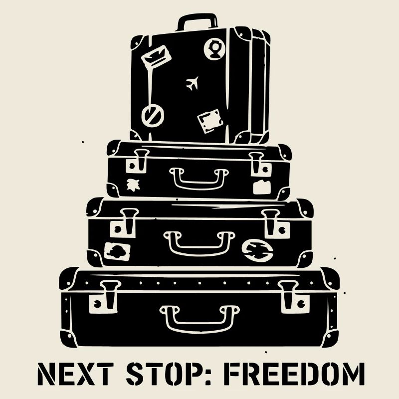 Koffer Stapel Freedom Reise