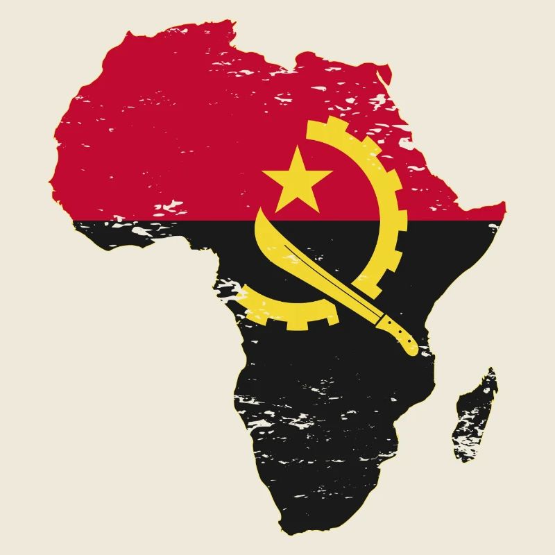 Angola Flagge Afrika