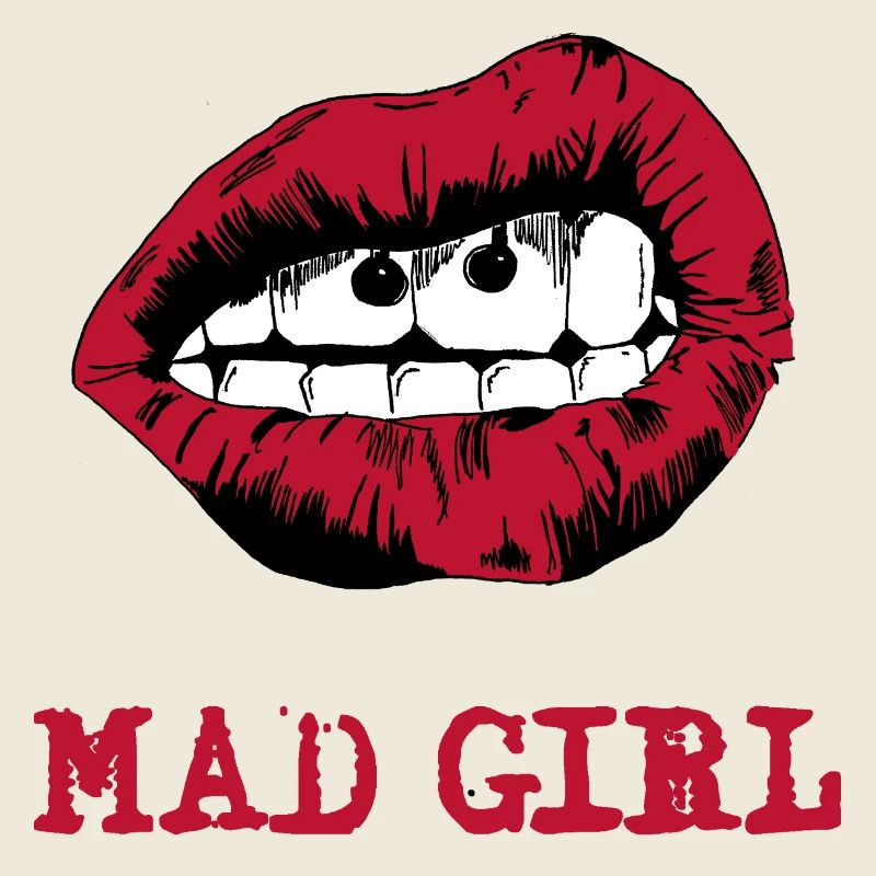 Mund gezeichnet im Pop-Art-Stil