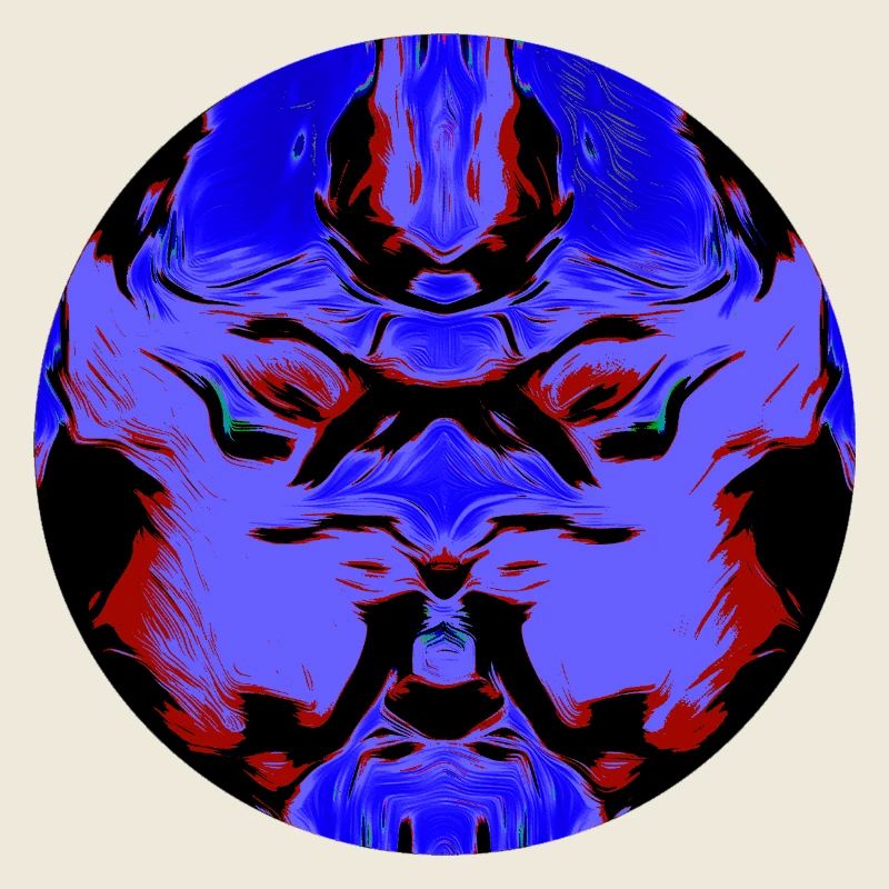 Masque du Vide, Symétrie Sombre, visage abstrait,