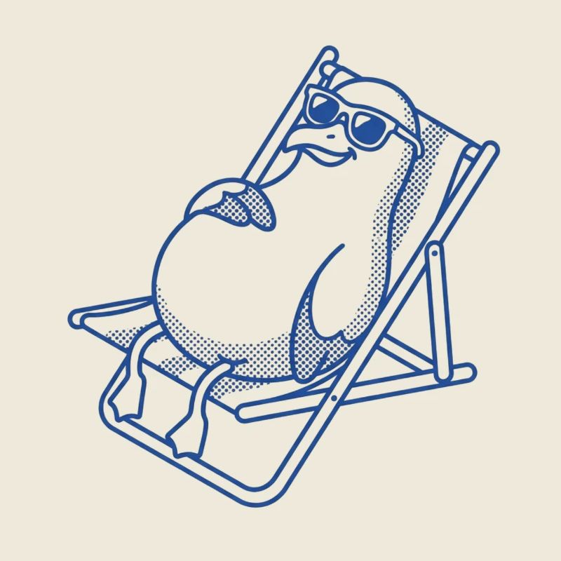 Penguin frissonne sur le banc