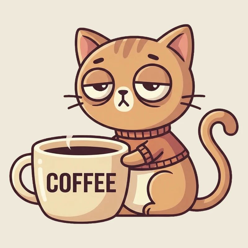 Kitten Coffee Charm