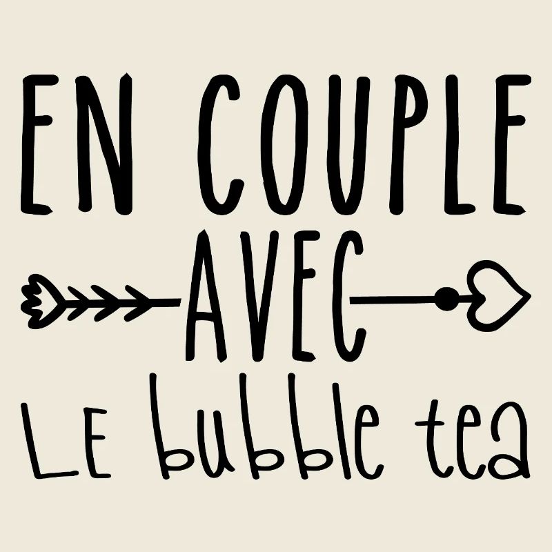 En Couple avec bubble tea, cadeau Fans bubble tea