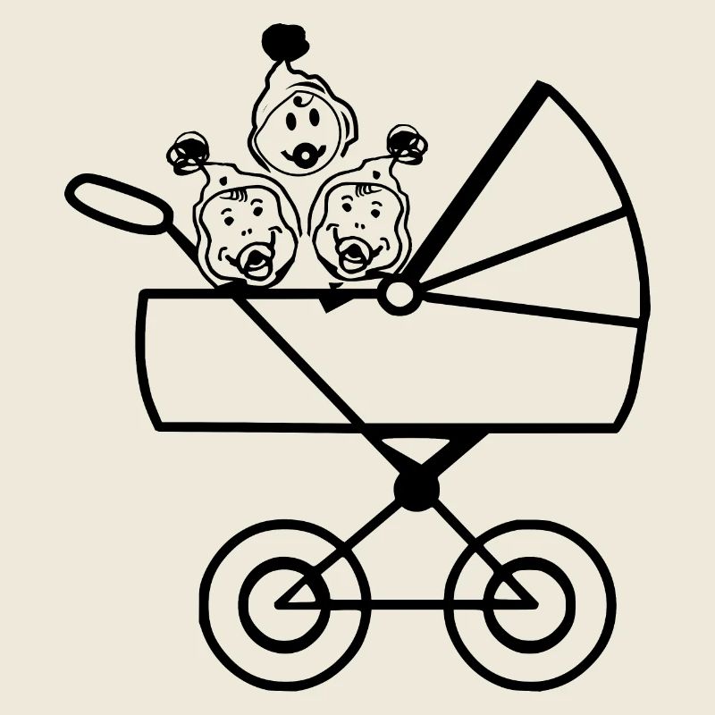 Drillinge Kinderschar Babys