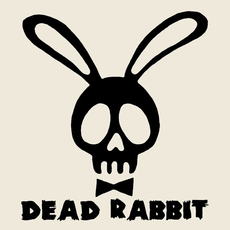 Hase kopf des Todes schwarz