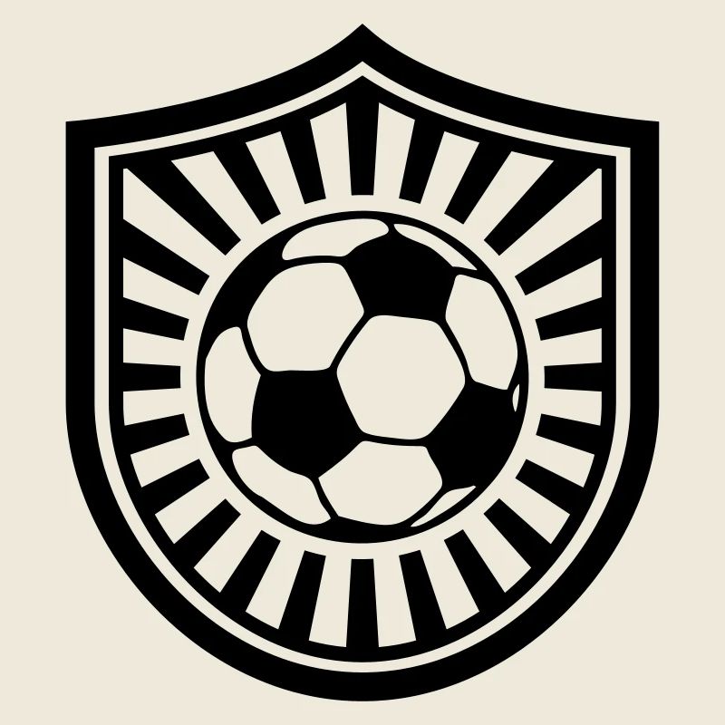 Fußball Emblem Personalisierbar Simpel Einfach