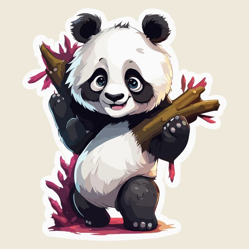 Panda / Tier / Zoo / Bambus / Wild / Kindlich