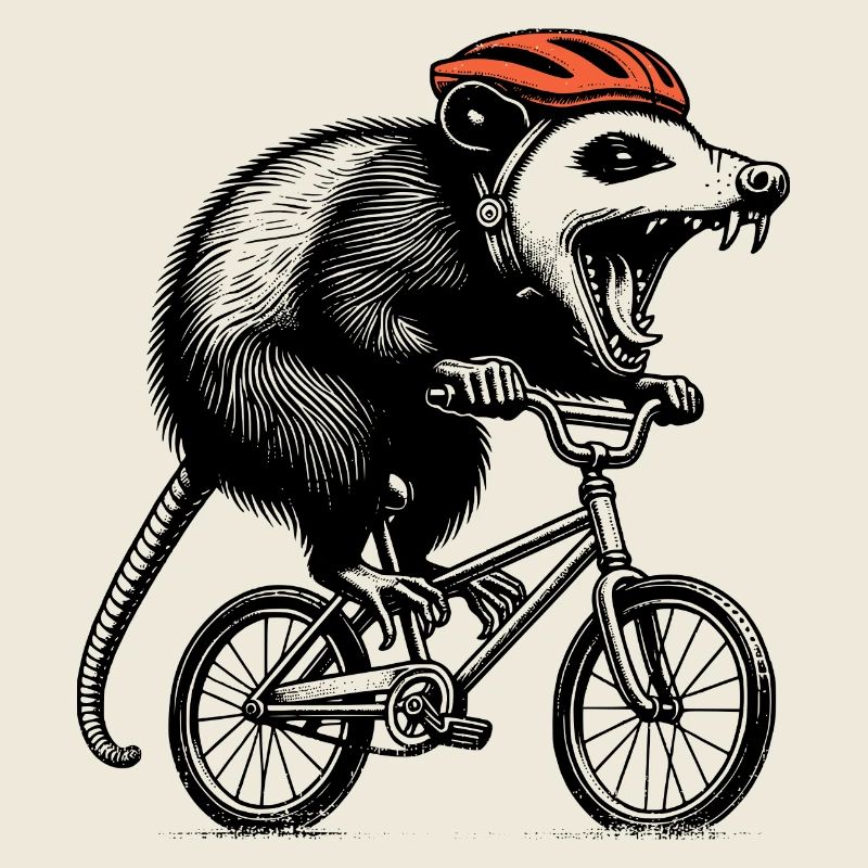 Cycling possum