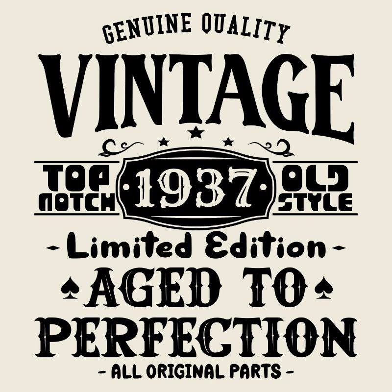 T-shirt d’anniversaire emblématique de 1937