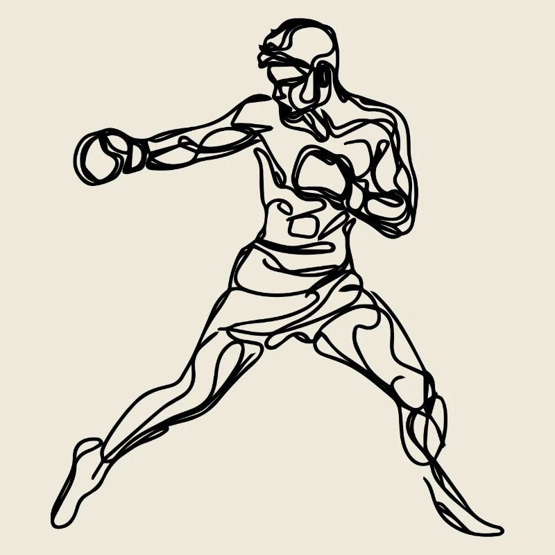 Dessin de boxe