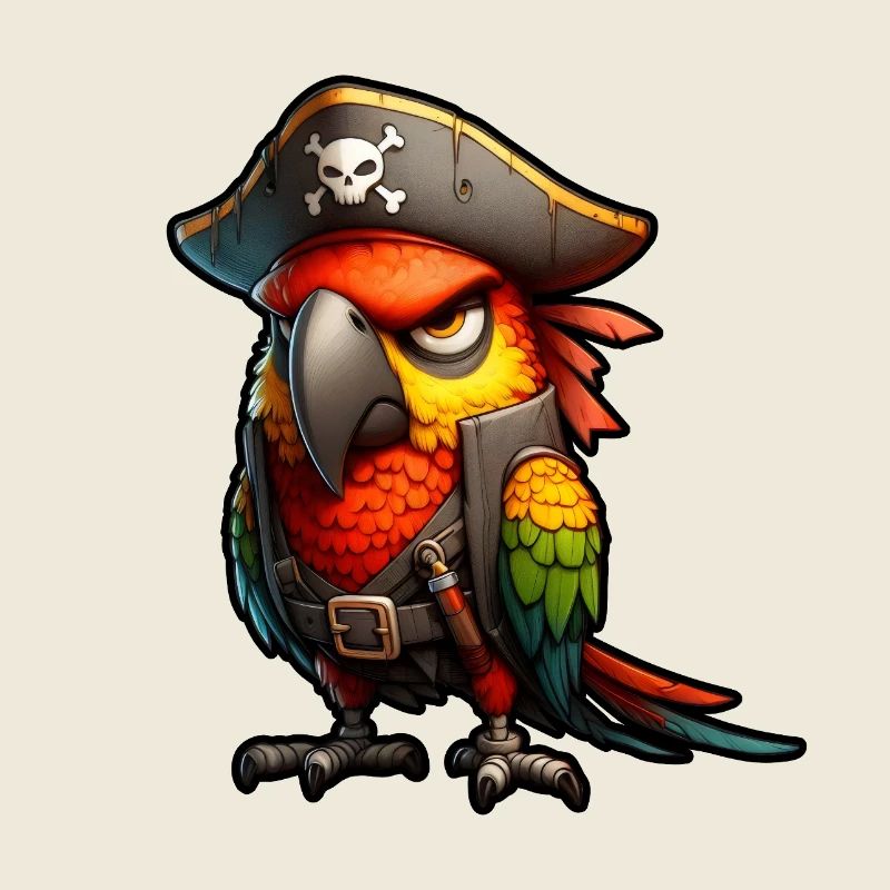 Red Pirate Parrot