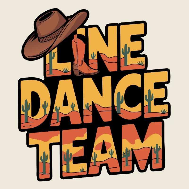 Line Dance Group Team Family Dancing