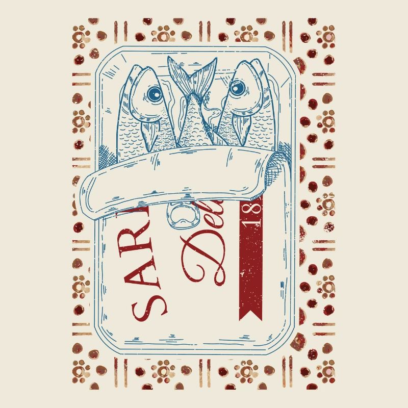Vintage Trendy Sardines Visual