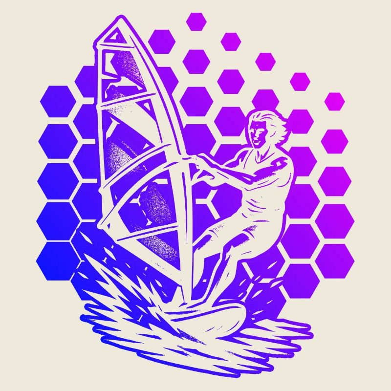 Klare Windsurfing Botschaft