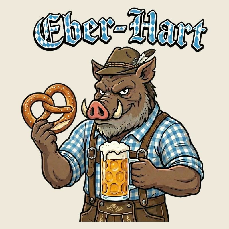 Eber-Hart Bierheld mit Brezel