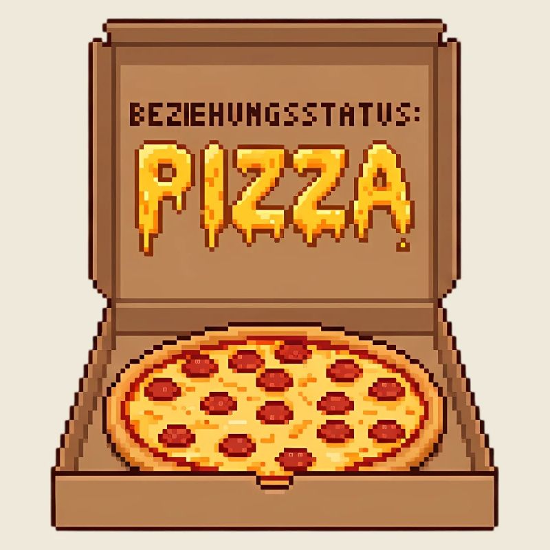 Beziehungsstatus Pizza Single Valentinstag