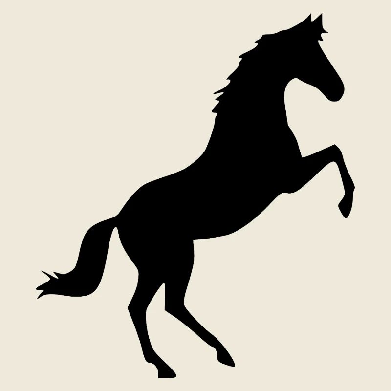 schwarzes Pferd Pferde Silhouetten Schattenfigur