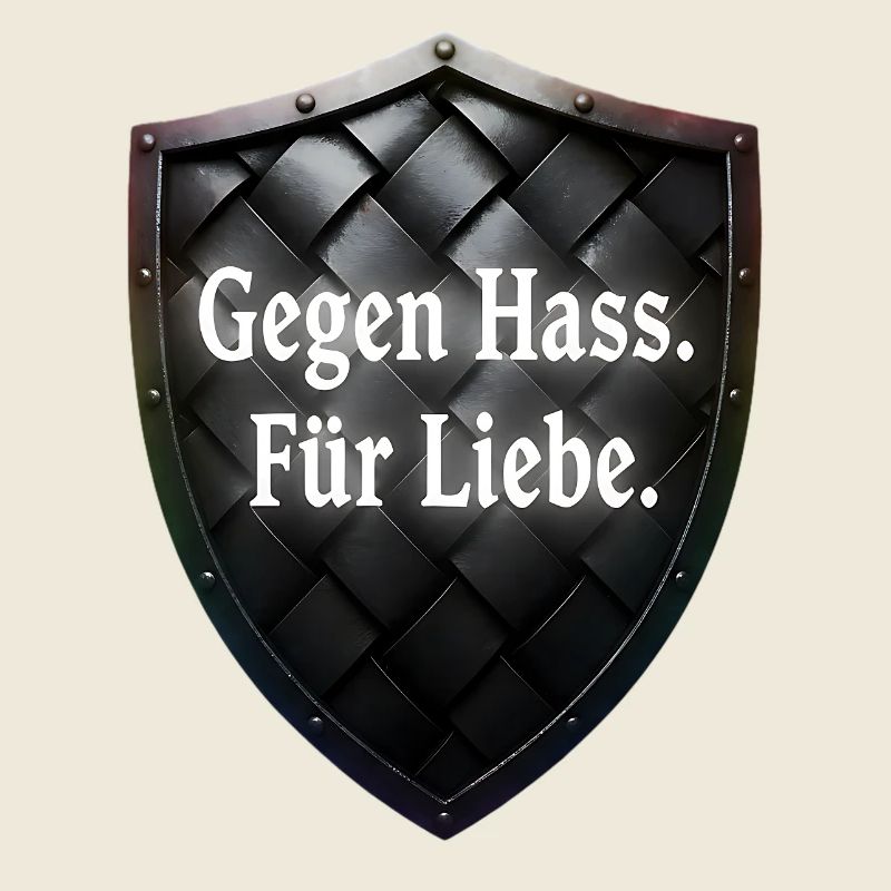 Gegen Hass Für Liebe Schild Statement