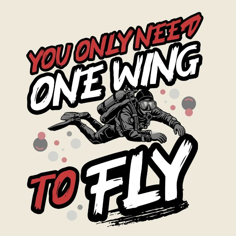Tauchen One Wing To Fly – Tec & Scuba Diver Design