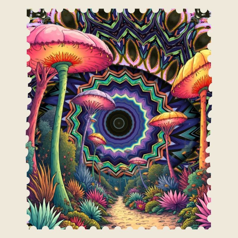 Champignons du sentier forestier Kaléidoscope