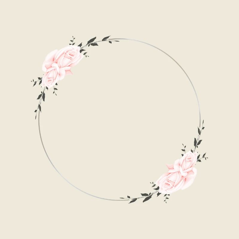 Pink Blossoms in a Circle - Edition: Wedding