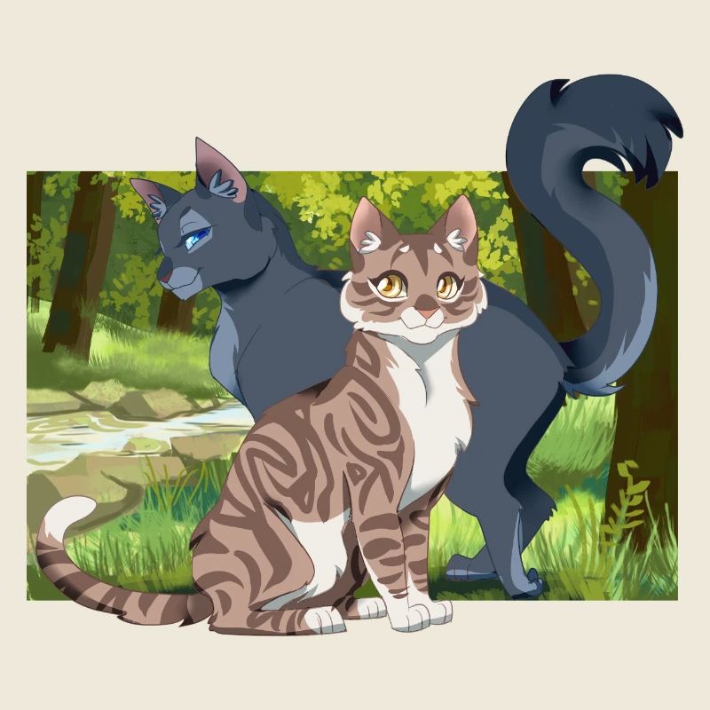 Leafpool Peau de cendre, Fourrure de suie, Feuille, Chat du lac mignon