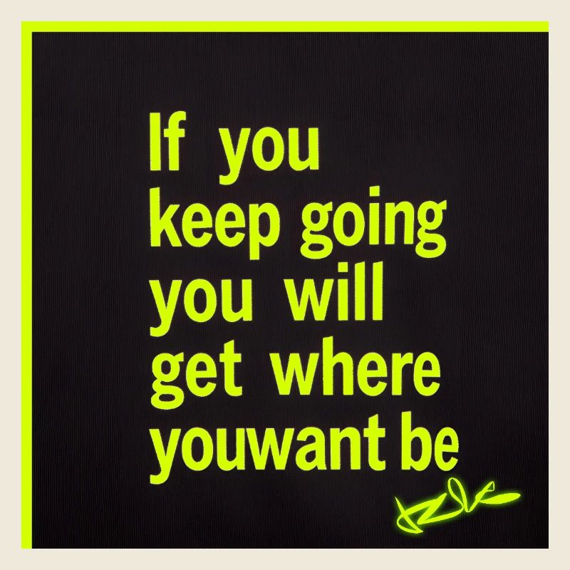 Lasting motivation neon text