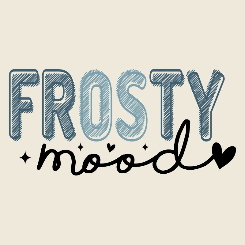 Frostiger Text im eisigen Stil