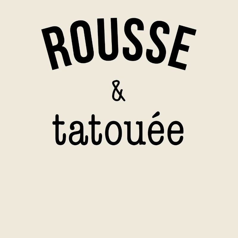 Rousse & tatouée