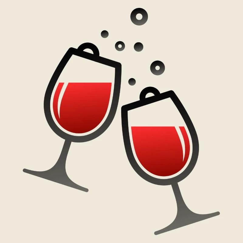 Two wine glasses