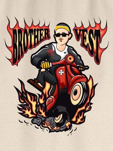 Moped Mofafahrer