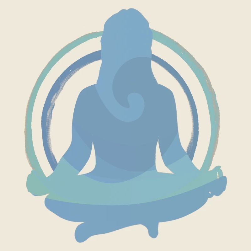Boho Yoga Meditation Silhouette Design