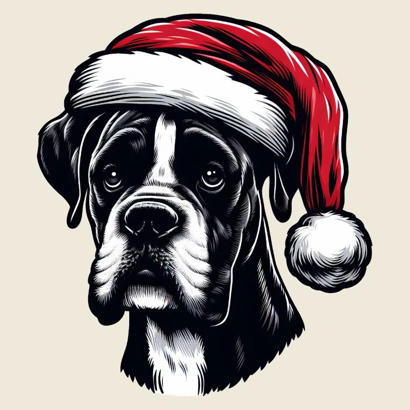 Cadeaux de réveillon de Noël pour chien boxer