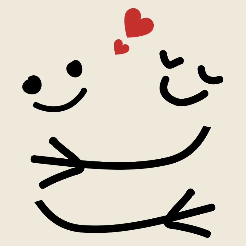 Un câlin amoureux -idée cadeau saint Valentin