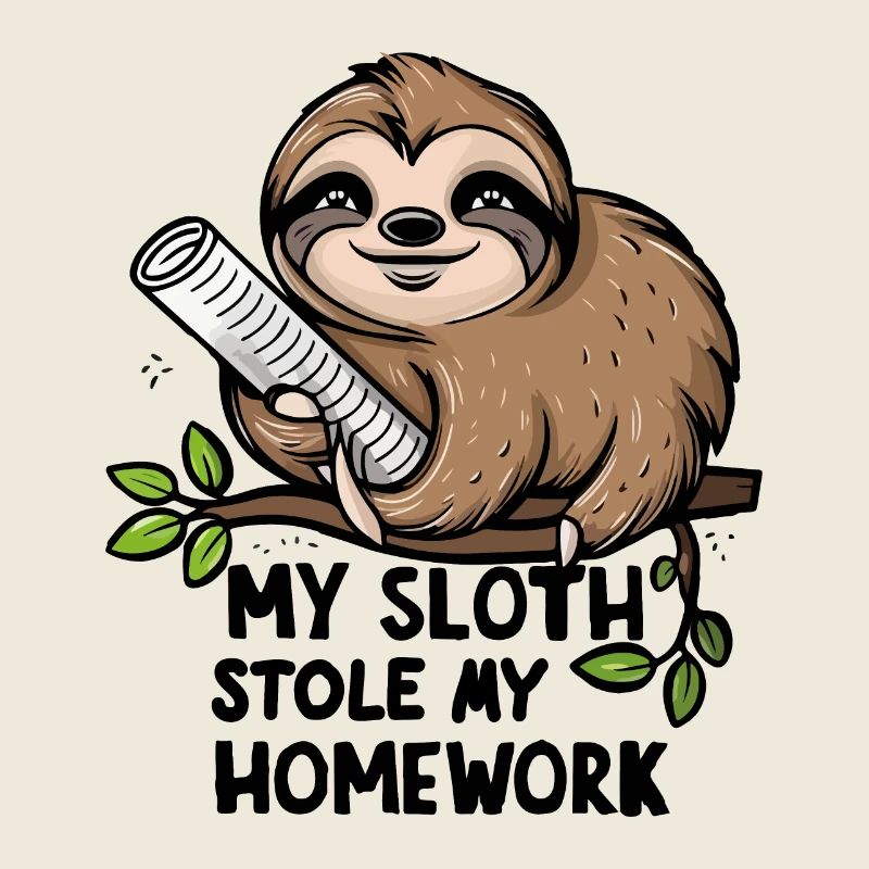 My sloth stole my homework