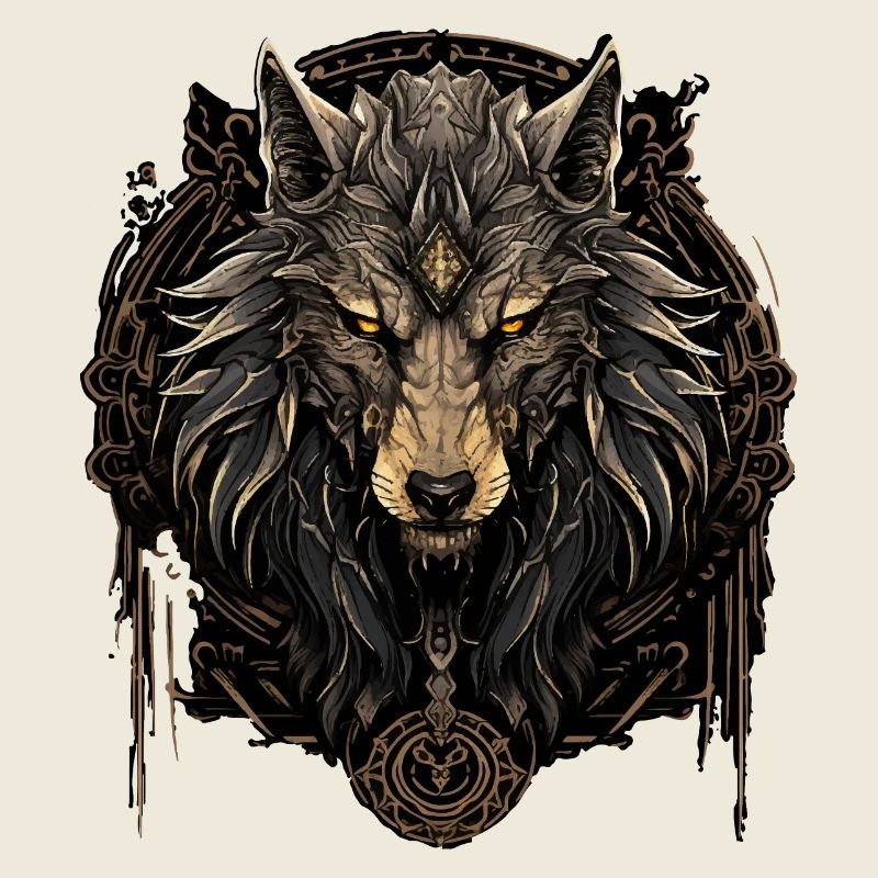 Loup viking Les loups d’Odin Viking Valhalla