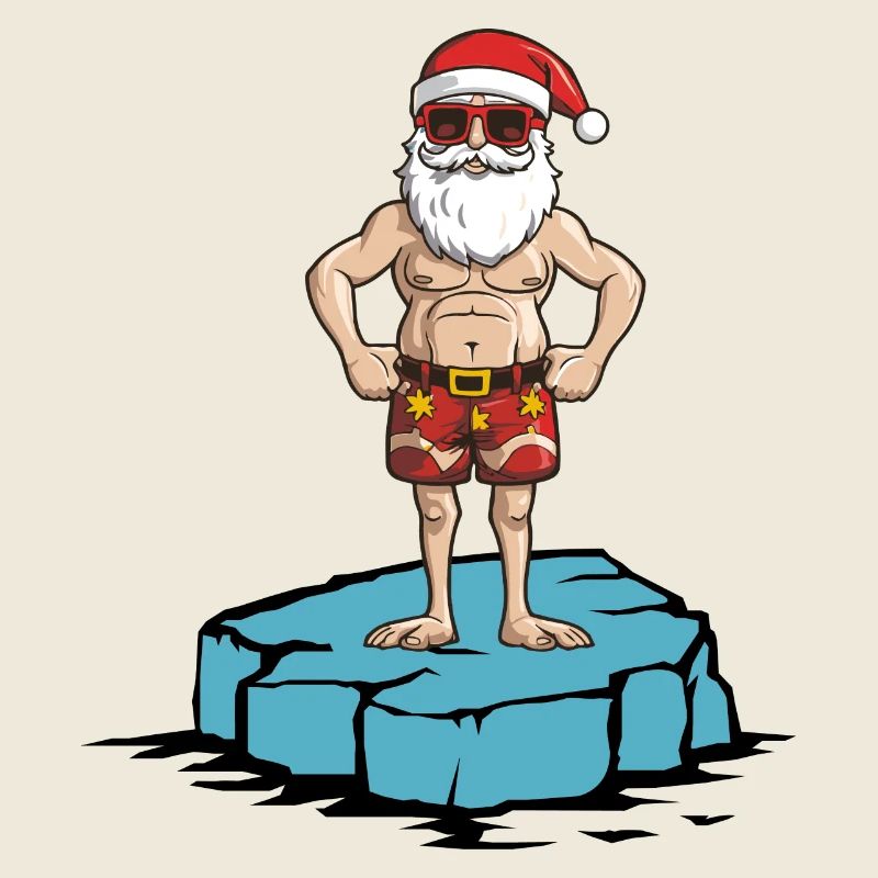 Weihnachtsmann Eisscholle